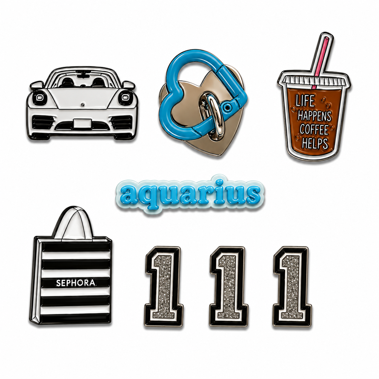 Aquarius Charm Set